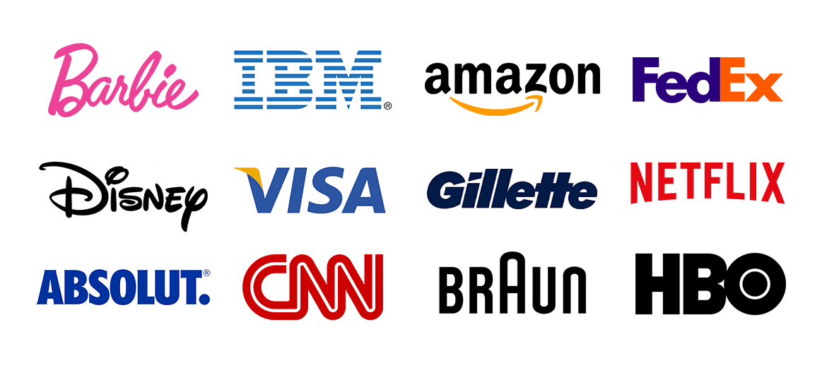 Logo tipografi örnekleri: serif, sans-serif, script karşılaştırması